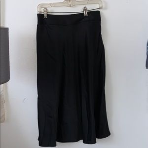 Satin midi skirt